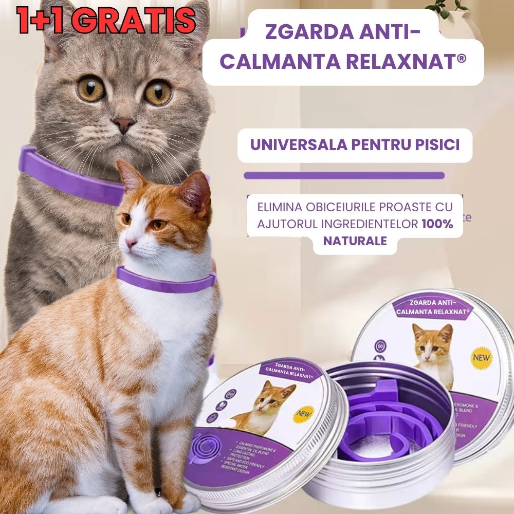 Zgardă naturala Calmanta RelaxNat® pentru pisici - Main Store